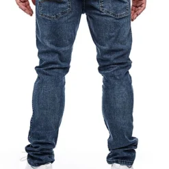 Indicode Herren Jeans Hose 5-Pockets Washed Look Denim Blau -Deutschland Jack & Jones Verkaufs-Shop 21110115 3