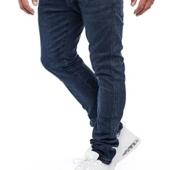Indicode Herren Jeans Hose 5-Pockets Navy Blau