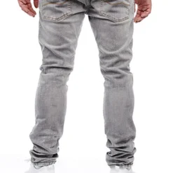 Indicode Herren Jeans Hose 5-Pockets Washed Look Vintage Grau -Deutschland Jack & Jones Verkaufs-Shop 21110117 3