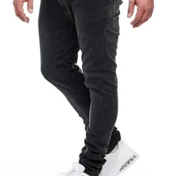 Indicode Herren Jeans Hose 5-Pockets Vintage Black