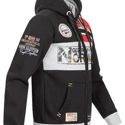 Geographical Norway Herren Zip-Hoodie Kapuze 2-Pockets Patches Vorne & Hinten Schwarz 6 Geographical Norway Herren Zip-Hoodie Kapuze 2-Pockets Patches Vorne & Hinten Schwarz -Deutschland Jack & Jones Verkaufs-Shop 21110245 1