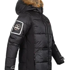 Geographical Norway Herren Winter Parka Steppjacke Mit Abnehmb. Kapuze Schwarz -Deutschland Jack & Jones Verkaufs-Shop 21110309 2