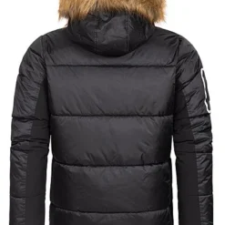 Geographical Norway Herren Winter Parka Steppjacke Mit Abnehmb. Kapuze Schwarz -Deutschland Jack & Jones Verkaufs-Shop 21110309 3