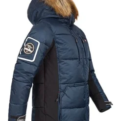 Geographical Norway Herren Winter Parka Steppjacke Mit Abnehmb. Kapuze Navy Schwarz -Deutschland Jack & Jones Verkaufs-Shop 21110310 2