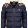 Geographical Norway Herren High-Neck Winter Bomberjacke Teilw. Kunstleder Navy Braun -Deutschland Jack & Jones Verkaufs-Shop 21110311