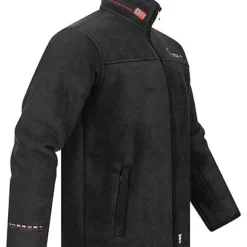 Geographical Norway Herren High-Neck Polar Fleece Jacke 2-Pockets Schwarz -Deutschland Jack & Jones Verkaufs-Shop 21110312 2