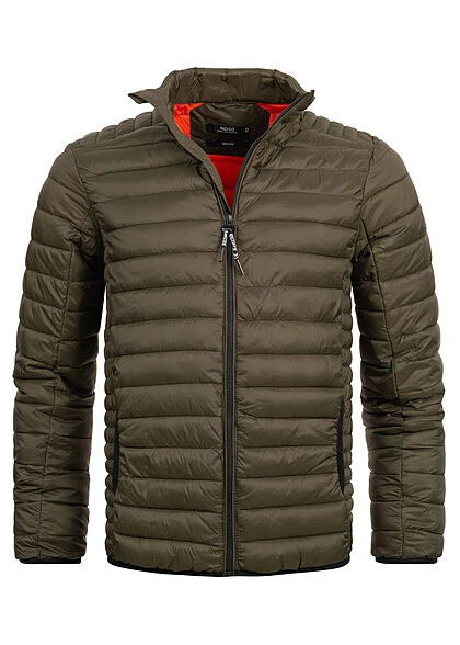 Indicode Herren Übergangsjacke Mit Stehkragen 2-Pockets Army Oliv Grün 3 Indicode Herren Übergangsjacke Mit Stehkragen 2-Pockets Army Oliv Grün