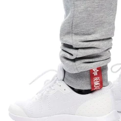 Alpha Industries Herren Basic Jogginghose Mit Logo Print 3-Pockets Grau Melange -Deutschland Jack & Jones Verkaufs-Shop 22010188 4