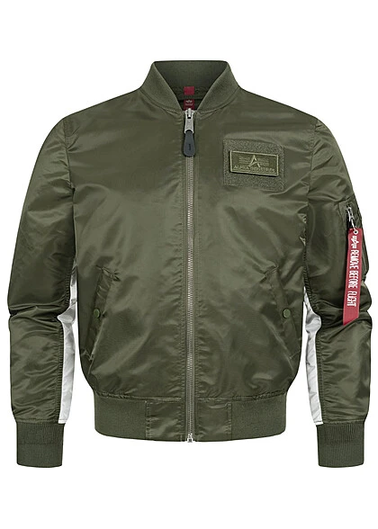 Alpha Industries Herren Nylon Fliegerjacke 2-Pockets Regular Fit Dunkel Grün 4 Alpha Industries Herren Nylon Fliegerjacke 2-Pockets Regular Fit Dunkel Grün – Bild 2