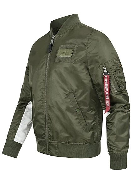 Alpha Industries Herren Nylon Fliegerjacke 2-Pockets Regular Fit Dunkel Grün 5 Alpha Industries Herren Nylon Fliegerjacke 2-Pockets Regular Fit Dunkel Grün – Bild 3