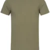 Seventyseven Lifestyle Herren Lockeres T-Shirt Mit Rundhals Rollkante Am Saum Oliv Grün -Deutschland Jack & Jones Verkaufs-Shop 22026280