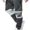 Geographical Norway Herren 2-Tone Jogginghose 2-Pockets Logo Print Grau Hell Grau