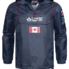Canadian Peak Herren Pull Over Windbreaker Regenjacke Kapuze 2-Zip-Pockets Navy Blau -Deutschland Jack & Jones Verkaufs-Shop 22030554