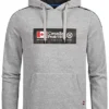 Canadian Peak Herren Hoodie Pullover Kapuze Kängurutasche Logo Print Grau -Deutschland Jack & Jones Verkaufs-Shop 22030563