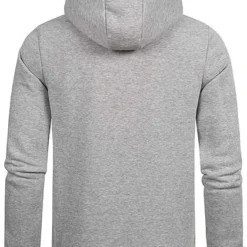 Canadian Peak Herren Hoodie Pullover Kapuze Kängurutasche Logo Print Grau -Deutschland Jack & Jones Verkaufs-Shop 22030563 2