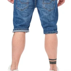 Indicode Herren Kurze Jeans Hose Mit 5-Pockets Indigo Blau -Deutschland Jack & Jones Verkaufs-Shop 22030820 2