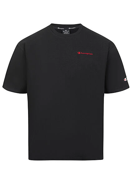 Champion Herren Custom Fit T-Shirt Mit Logo Print Schwarz 4 Champion Herren Custom Fit T-Shirt Mit Logo Print Schwarz – Bild 2