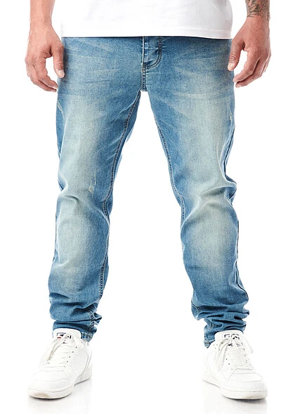 Seventyseven Lifestyle Herren Jeans Hose Mit 5-Pockets Washed Look Dunkel Blau 3 Seventyseven Lifestyle Herren Jeans Hose Mit 5-Pockets Washed Look Dunkel Blau