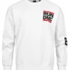 ONLY & SONS Herren Sweater Mit RUN DMC Logo Print Weiss Schwarz Rot