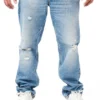 ONLY & SONS Herren NOOS Jeans Hose Mit 5-Pockets Destroyed Look Hell Blau Denim -Deutschland Jack & Jones Verkaufs-Shop 22080205