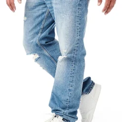 ONLY & SONS Herren NOOS Jeans Hose Mit 5-Pockets Destroyed Look Hell Blau Denim -Deutschland Jack & Jones Verkaufs-Shop 22080205 1