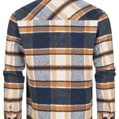Indicode Herren Warme Flanell Baumfäller Hemdjacke Kariert 4-Pockets Navy Blau Braun 7 Indicode Herren Warme Flanell Baumfäller Hemdjacke Kariert 4-Pockets Navy Blau Braun -Deutschland Jack & Jones Verkaufs-Shop 22080368 2