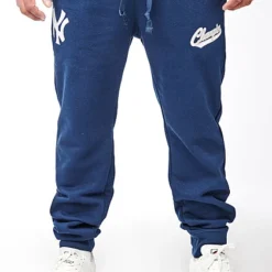 Champion Herren New York Yankees MLB Sweat Pants Hose 2-Pockets Pageant Blau