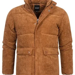 ONLY & SONS Herren Cord-Jacke Steppjacke Mit 2-Pockets Partridge Braun