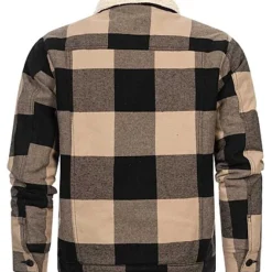 ONLY & SONS Herren Shacket Jacke Mit Teddyfell Am Kragen Kariert Chinchilla Beige 8 ONLY & SONS Herren Shacket Jacke Mit Teddyfell Am Kragen Kariert Chinchilla Beige -Deutschland Jack & Jones Verkaufs-Shop 22090159 2