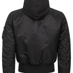 Alpha Industries Herren MA-1 Fliegerblouson Jacke Abnehmb. Kapuze 2-Pockets Schwarz -Deutschland Jack & Jones Verkaufs-Shop 22090300 3