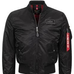 Alpha Industries Herren MA-1 Fliegerblouson Jacke Abnehmb. Kapuze 2-Pockets Schwarz -Deutschland Jack & Jones Verkaufs-Shop 22090300 4