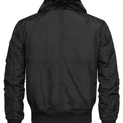 Alpha Industries Herren Jacke B15-3TT Fliegerjacke 3-Pockets M. Teddyfell Schwarz -Deutschland Jack & Jones Verkaufs-Shop 22090301 3