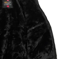 Alpha Industries Herren Jacke B15-3TT Fliegerjacke 3-Pockets M. Teddyfell Schwarz -Deutschland Jack & Jones Verkaufs-Shop 22090301 4