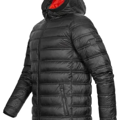 Indicode Herren Übergangs Nylon Jacke Mit Kapuze Und 2-Pockets Schwarz Orange -Deutschland Jack & Jones Verkaufs-Shop 22090322 2