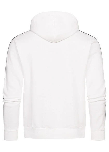 Champion Herren Sport Tech Hoodie Mit Kapuze & Logo Print Kängurutasche Weiss Rot 5 Champion Herren Sport Tech Hoodie Mit Kapuze & Logo Print Kängurutasche Weiss Rot – Bild 3