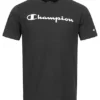 Champion Herren Crewneck T-Shirt Mit Logo Print Schwarz Weiss -Deutschland Jack & Jones Verkaufs-Shop 22090400