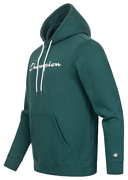 Champion Herren Hoodie Mit Kängurutasche Und Logo Print Teal Grün 4 Champion Herren Hoodie Mit Kängurutasche Und Logo Print Teal Grün – Bild 2