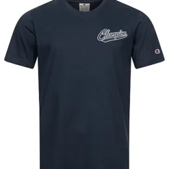 Champion Herren T-Shirt Mit Logo Print Navy Blau