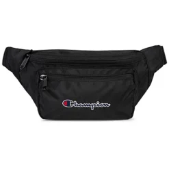 Champion Herren Gürteltasche Bauchtasche Mit Zipper Und Logo Print Schwarz