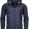 Indicode Herren Materialmix Jacke Mit Kapuze 2-Tone & 2-Pockets Navy Blau Grau 2 Indicode Herren Materialmix Jacke Mit Kapuze 2-Tone & 2-Pockets Navy Blau Grau -Deutschland Jack & Jones Verkaufs-Shop 22100085