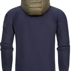 Indicode Herren Materialmix Jacke Mit Kapuze 2-Tone & 2-Pockets Navy Blau Grau -Deutschland Jack & Jones Verkaufs-Shop 22100085 3