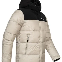 Champion Herren Steppjacke Mit Kapuze Und 2-Zip-Pockets Logo Print Grau Schwarz -Deutschland Jack & Jones Verkaufs-Shop 22100113 2