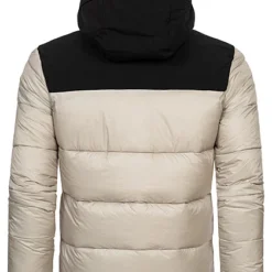 Champion Herren Steppjacke Mit Kapuze Und 2-Zip-Pockets Logo Print Grau Schwarz -Deutschland Jack & Jones Verkaufs-Shop 22100113 3