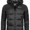 Champion Herren Steppjacke Mit Kapuze Und 2-Zip-Pockets Logo Print Schwarz -Deutschland Jack & Jones Verkaufs-Shop 22100114