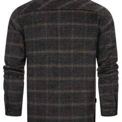 Indicode Herren Jacke Mit Knopfleiste 2-Brusttaschen Und 2-Taschen Kariert D. Grau -Deutschland Jack & Jones Verkaufs-Shop 22100195 2