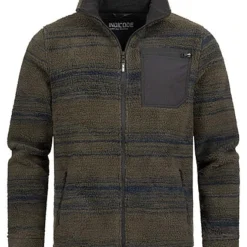 Indicode Herren Jacke Mit Zipper Und 2-Zip-Pockets Army Grün Blau