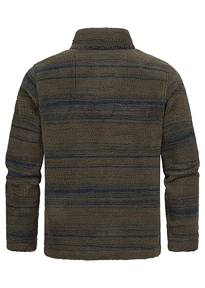 Indicode Herren Jacke Mit Zipper Und 2-Zip-Pockets Army Grün Blau 5 Indicode Herren Jacke Mit Zipper Und 2-Zip-Pockets Army Grün Blau – Bild 3