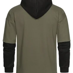 Seventyseven Lifestyle Herren 2in1 Hoodie Mit Kängurutasche Military Grün Schwarz -Deutschland Jack & Jones Verkaufs-Shop 22116520 2