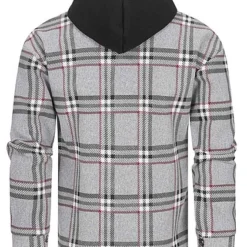 Seventyseven Lifestyle Herren 2-Tone Zip-Hoodie Mit Karo-Muster Grau Schwarz 7 Seventyseven Lifestyle Herren 2-Tone Zip-Hoodie Mit Karo-Muster Grau Schwarz -Deutschland Jack & Jones Verkaufs-Shop 22116530 2