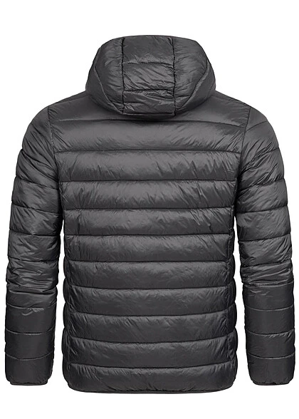 Geographical Norway Herren Steppjacke Mit Kapuze Und 4-Zip-Pockets Schwarz 6 Geographical Norway Herren Steppjacke Mit Kapuze Und 4-Zip-Pockets Schwarz – Bild 4